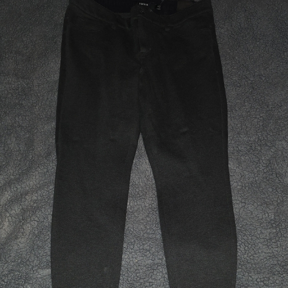 Torrid Size 16 Charcoal Tailored Trouser Stretchy Skinny Pants Elastic Waistband - Picture 9 of 11